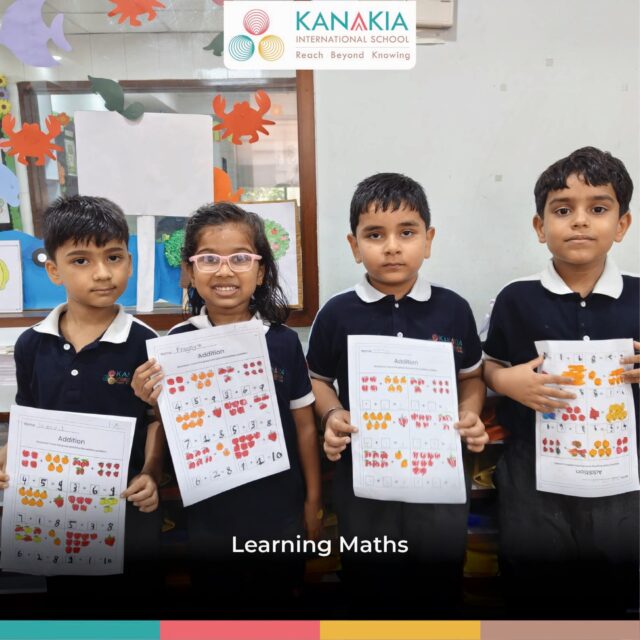 Grade 1 learners practising addition with a hands-on activity